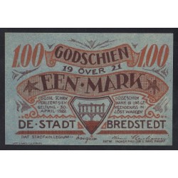 1 mark 1921 - Stadt Bredstedt