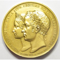A. L. Held & C. Pfeuffer: Coronation medal of Ferdinand I and Maria Anna of Savoy in Milan 1838