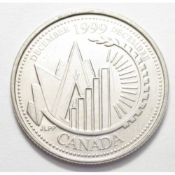 25 cents 1999 - Canadian History to the Second Millennium - December