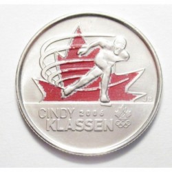 25 cents 2009 - Olympics - Cindy Klassen 5 Olympic medals