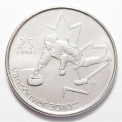 25 cents 2007 - Winter Olympics - Vancouver - Curling