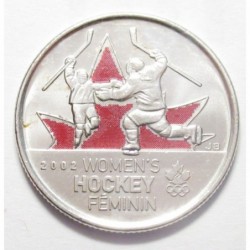 25 cents 2009 - Olympics - Women's ice hockey gold medal