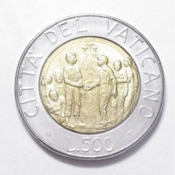 500 lire 1994 - Racism and Solidarity