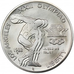 1 dollar 1983 D - Los Angeles Olympics