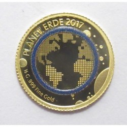 100 francs 2017 PP - Föld bolgyó
