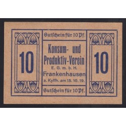 10 pfennig 1919 - Fogyasztó -és termelõszövetkezet - Frankenhausen