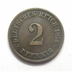 2 pfennig 1876 A