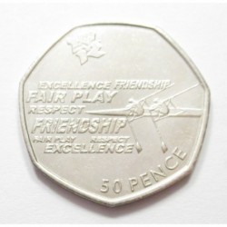 50 pence 2011 - London Olimpia - Evezés