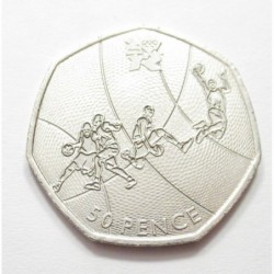 50 pence 2011 - London Olimpia - Kosárlabda