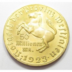 50.000.000. mark 1923 - Vesztfália