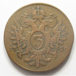 Franc II 3 kreuzer 1799 B