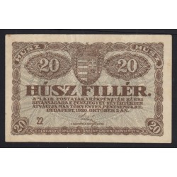 20 fillér 1920 - 22 sorozat