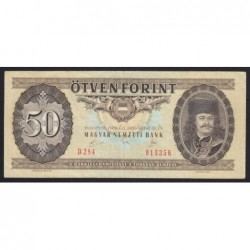 50 forint 1989 - ELCSÚSZOTT HÁTLAPI NYOMAT