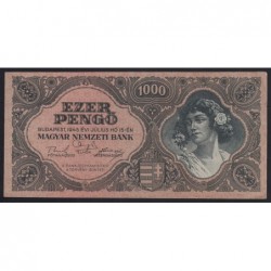 1000 pengõ 1945 - PALINDROM SORSZÁM 020202