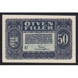 50 fillér 1920 - 07 sorozat
