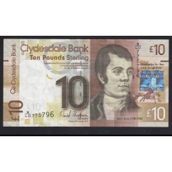 10 pounds 2014 - Clydesdale Bank Scotland
