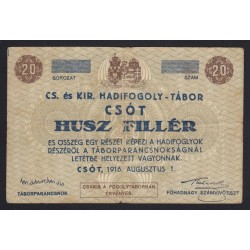 20 heller/fillér 1916 - Csót