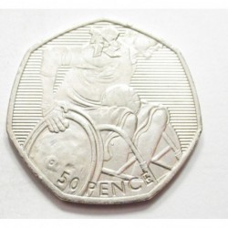 50 pence 2011 - London Paralympic Games - Wheelchair Rugby