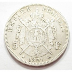 5 francs 1867 A
