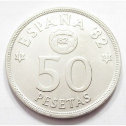 50 pesetas 1982 - FIFA-Fußballweltmeisterschaft