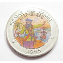 1 peso 1995 - Pirates of the Caribbean - Blackbeard