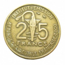 25 francs 1957 - Togo