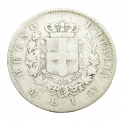 1 lire 1863 M.BN.