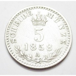 5 kreuzer 1858 A