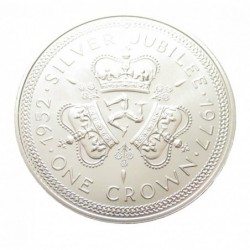 1 crown 1977 - ezüst jubileum