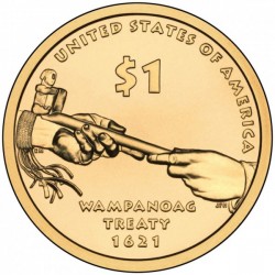 1 dollar 2011 D - Wampanoag Treaty