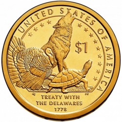 1 dollar 2013 D - Delaware treaty 1778