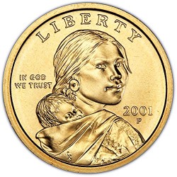 1 dollar 2001 P