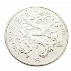 5 dollar 2000 - Chinesisches Tierkreishoroskop - Jahr des Drachen