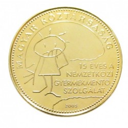50 forint 2005 - Gyermekmentő szolgálat - Aranyozott