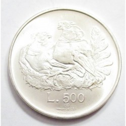 500 lire 1974 - Pigeons