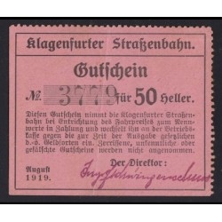 50 heller 1919 - Klagenfurti vasút
