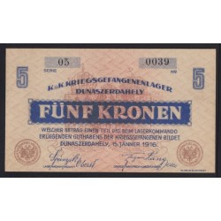 5 kronen/korona 1916 - Dunaszerdahely
