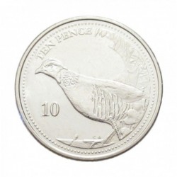10 pence 2020 - Barbary partridge