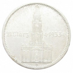 5 reichsmark 1934 D - with church and date