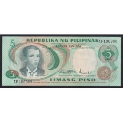 5 pesos 1970