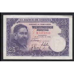 25 pesetas 1954