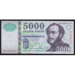 5000 forint 1999 BF - ALACSONY SORSZÁM