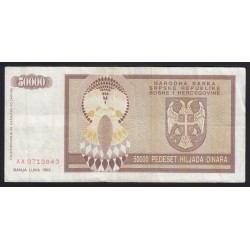 50000 dinara 1993