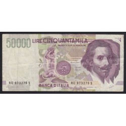 50000 lire 1992