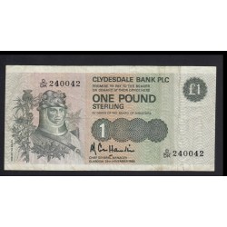 1 pound 1985 - Clydesdale Bank