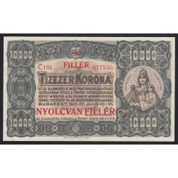 10000 korona/80 fillér 1923