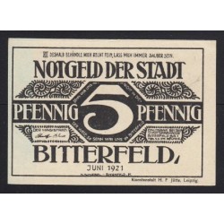 5 pfennig 1921 - Bitterfeld