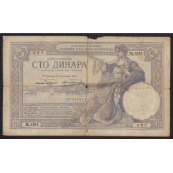 100 dinara 1920