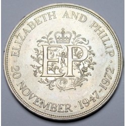 25 pence 1972 - II. Erzsébet és Fülöp