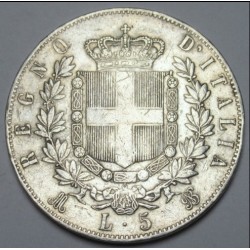 5 lire 1870